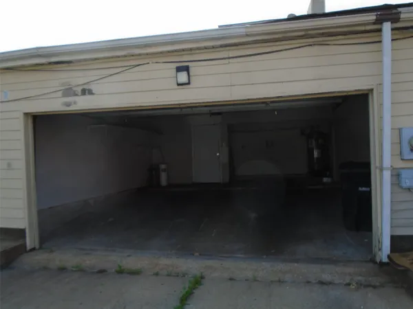 a close view of backyard of the house