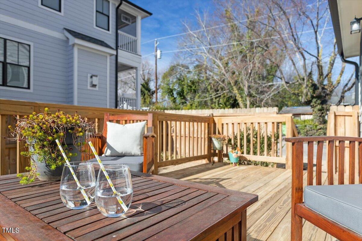 700 Coleman Street Raleigh, NC 27610 - Photo 37 of 44 a view of a balcony with wooden floor