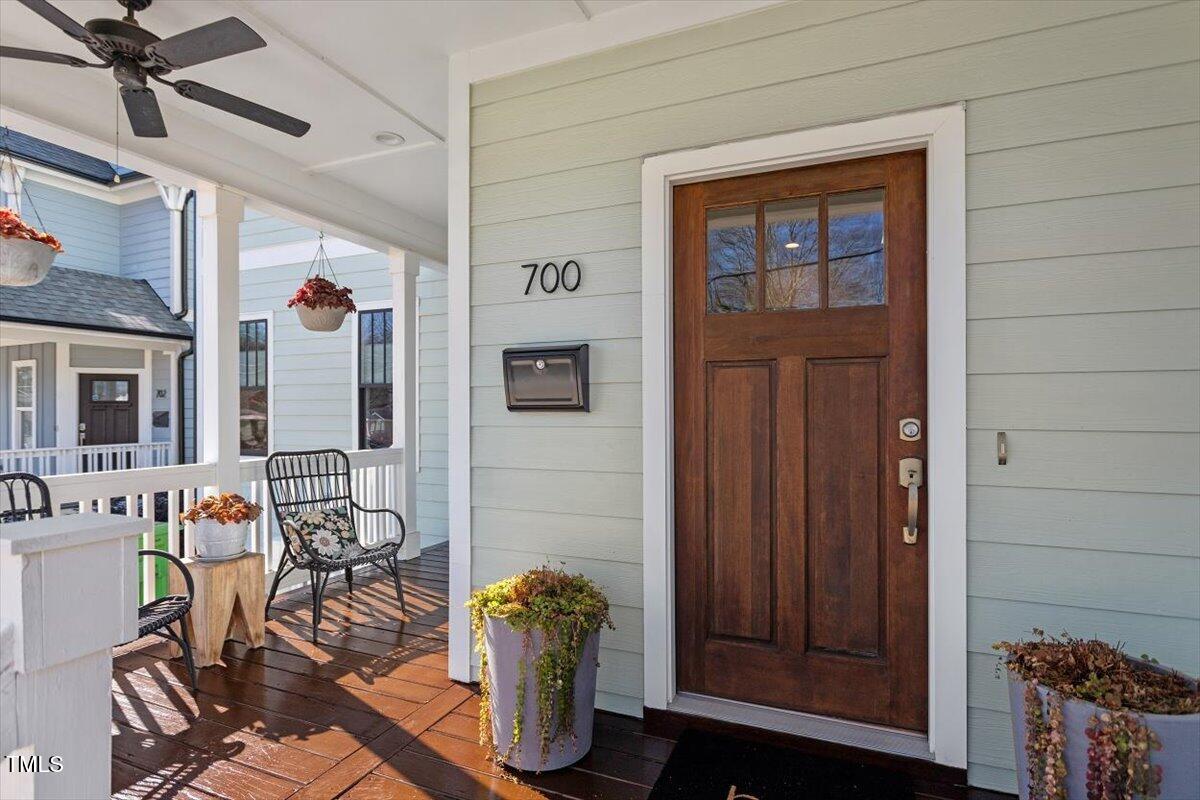 700 Coleman Street Raleigh, NC 27610 - Photo 5 of 44 a view of a entryway with outdoor seating