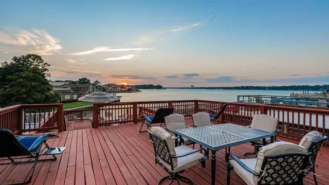 a view of a house with a ocean view