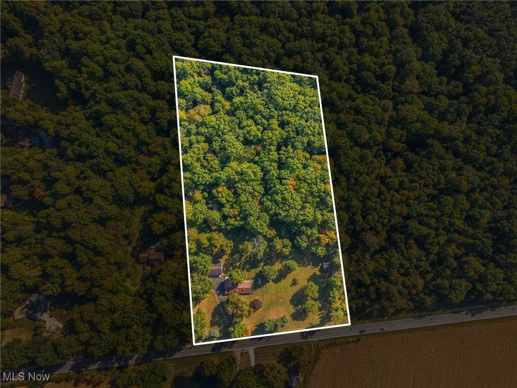 10575 Burbank Road Burbank, OH 44214 - Photo 24 of 28 Aerial view of property's location with property parcel outlined