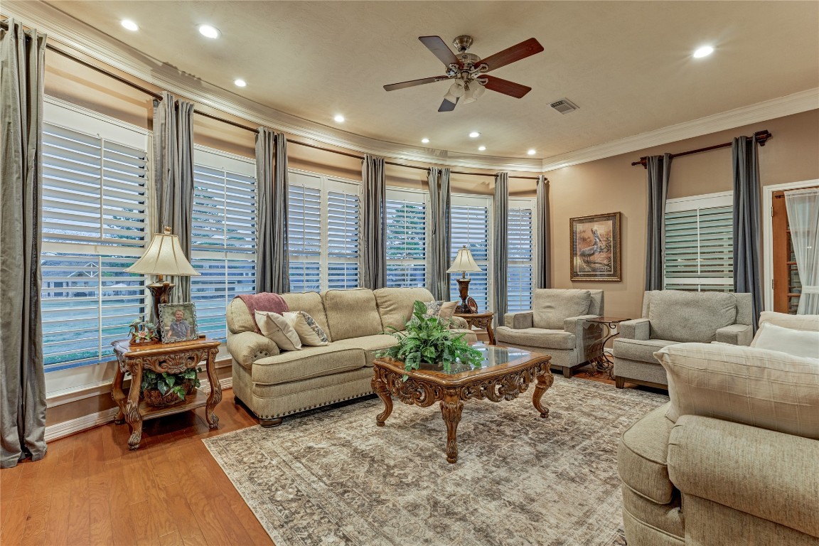 27 Bent Tree Lane Montgomery, TX 77356 - Photo 20 of 50 Plantation shutters grace every room, adding timeless elegance and a touch of sophistication throughout the home.