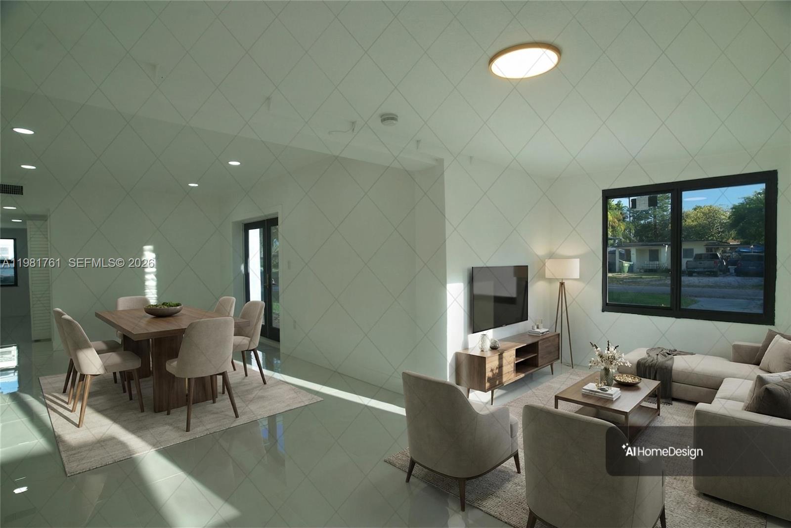 315 Northwest 127th Street North Miami, FL 33168 - Photo 12 of 67 a living room with furniture and a flat screen tv