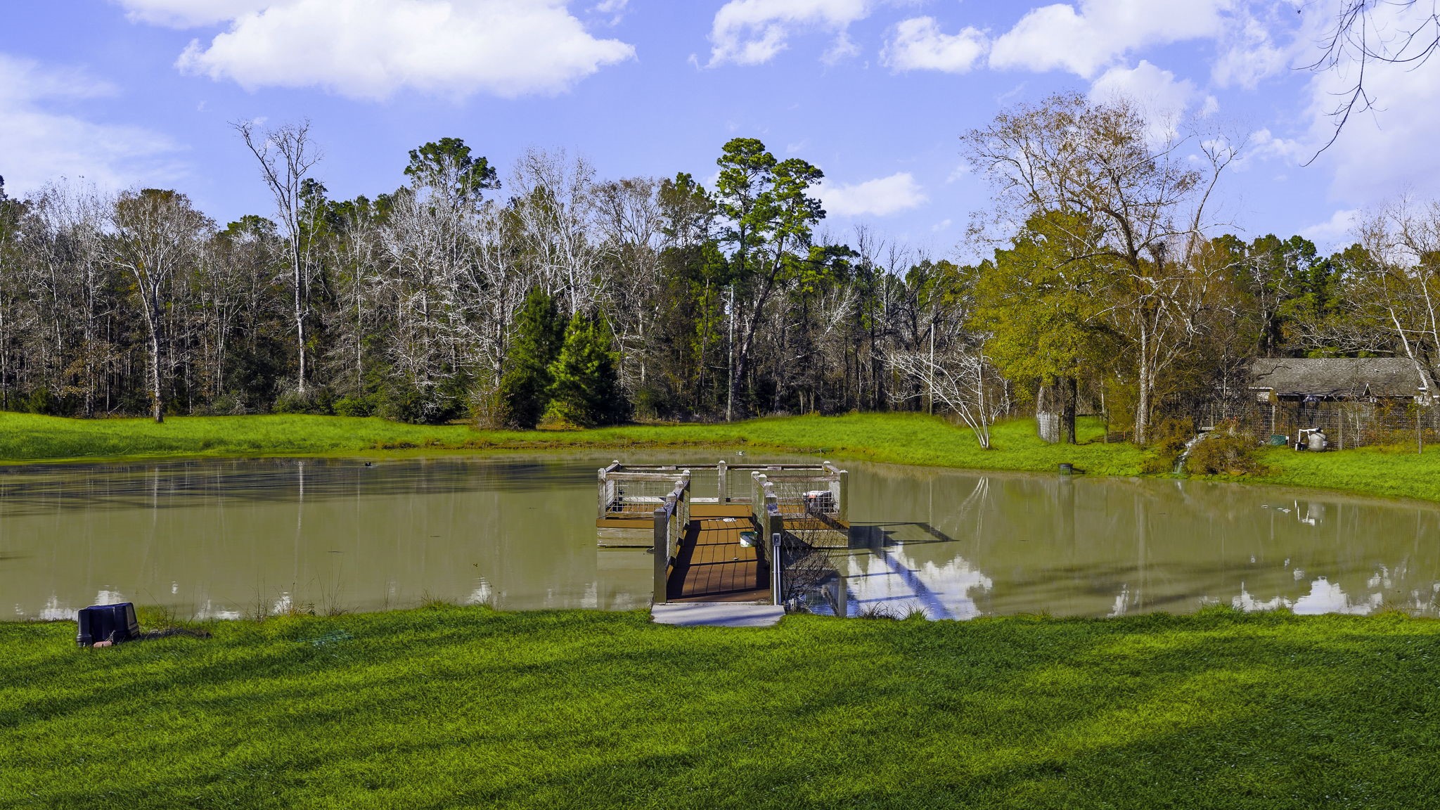 500 Highway 156 Point Blank, TX 77364 - Photo 36 of 50 a view of a golf course with a lake