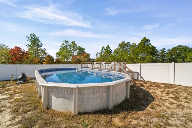 a view of a bathtub in a backyard