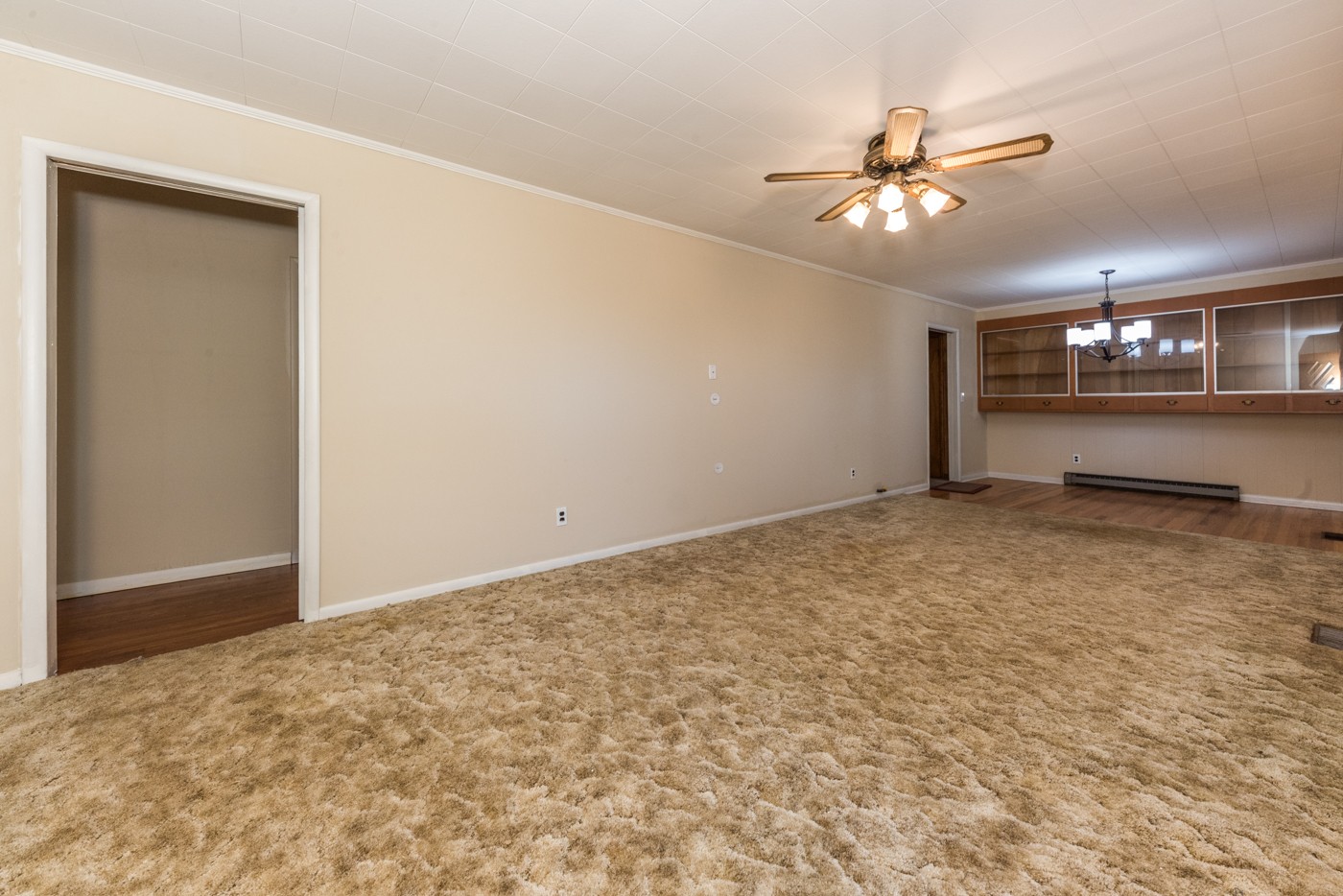 1318 Vise Loop Decaturville, TN 38329 - Photo 35 of 61 a view of an empty room and chandelier fan