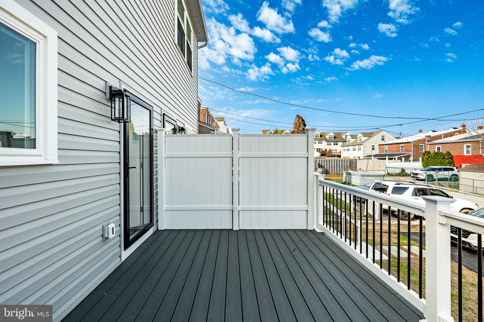 523 Grove Street Bridgeport, PA 19405 - Photo 21 of 25 a view of a balcony with wooden floor
