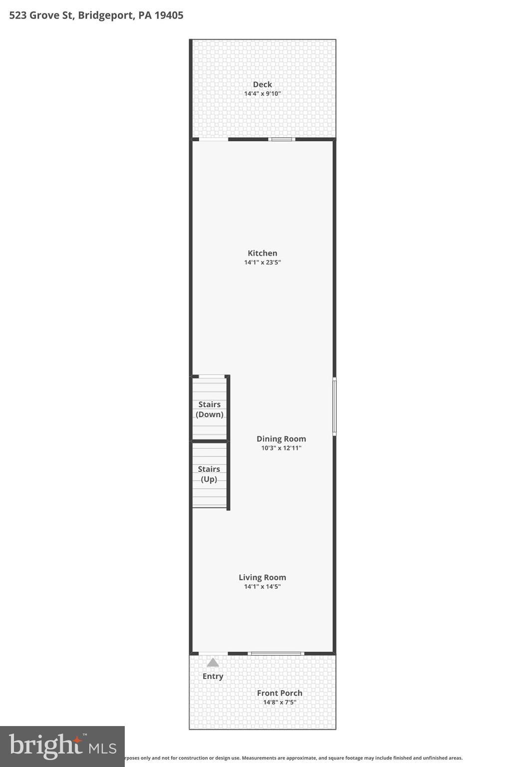 523 Grove Street Bridgeport, PA 19405 - Photo 23 of 25 a picture of a floor plan