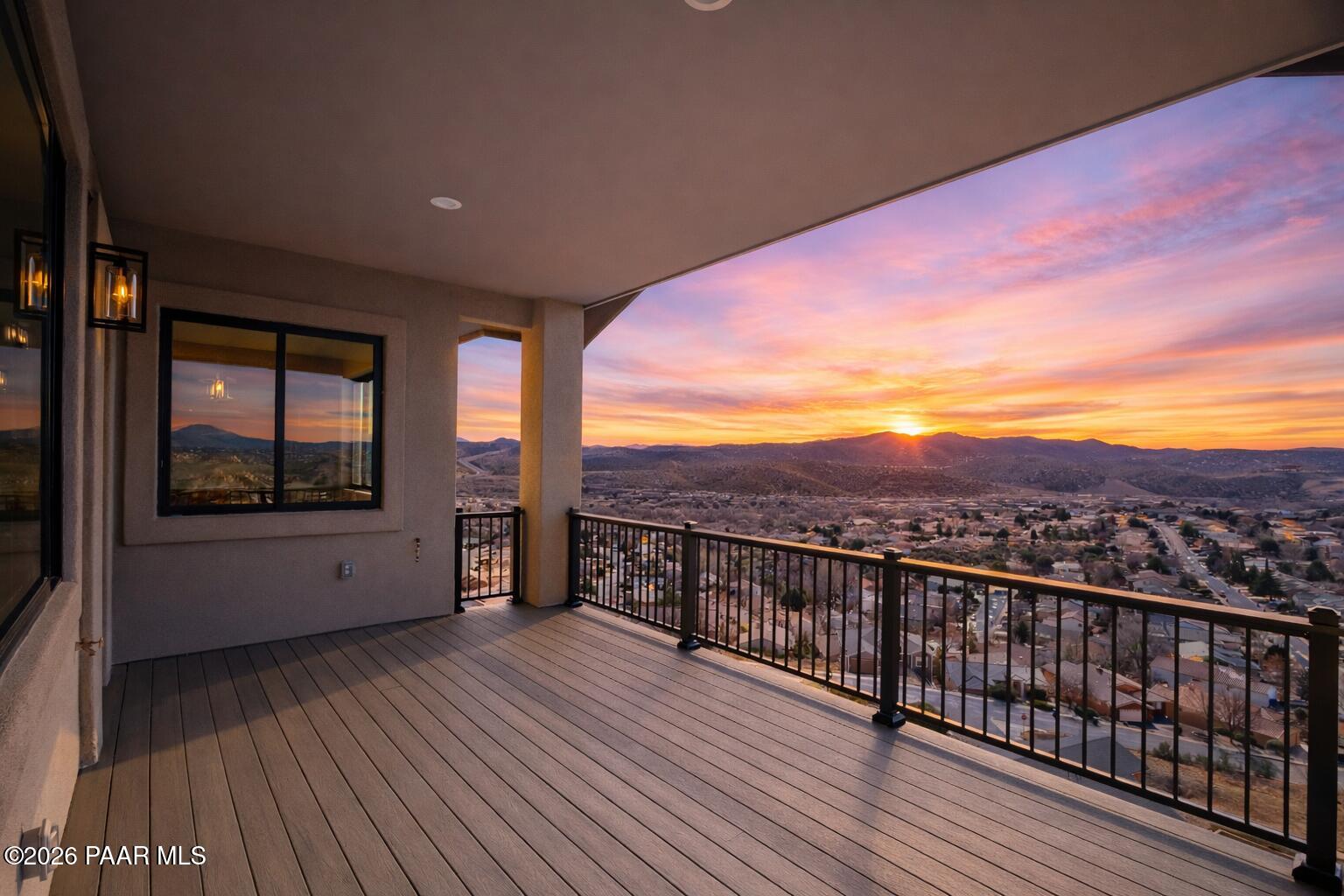 1941 Ventnor Circle Prescott, AZ 86301 - Photo 30 of 41 a view of balcony with floor to ceiling windows with wooden floor