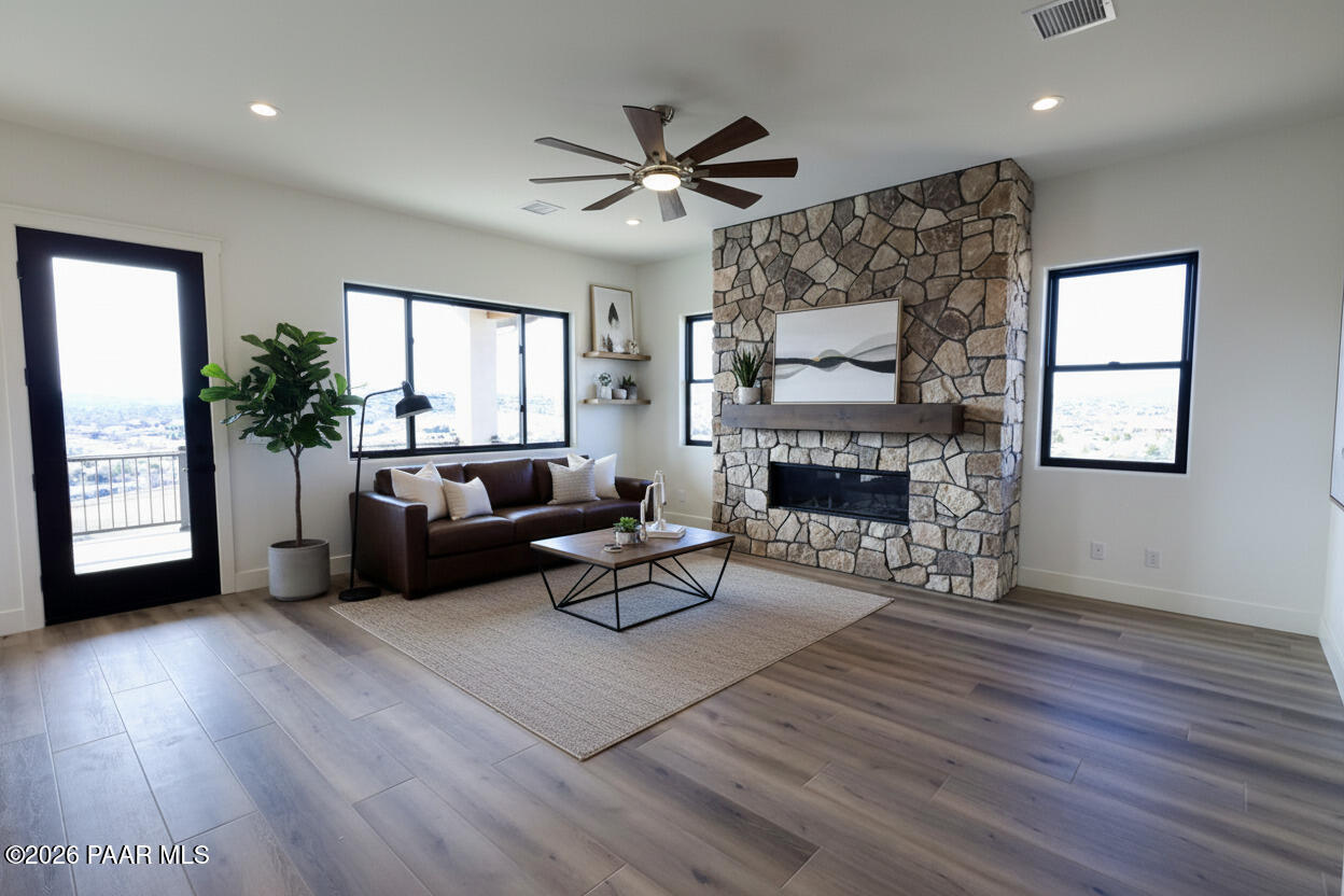 1941 Ventnor Circle Prescott, AZ 86301 - Photo 7 of 41 a living room with furniture and a fireplace