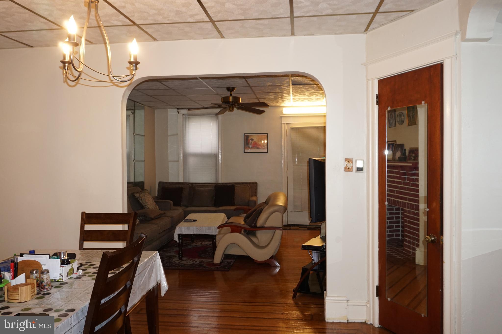 230 Kingston Road Upper Darby, PA 19082 - Photo 3 of 18 Living Room & Dining Room