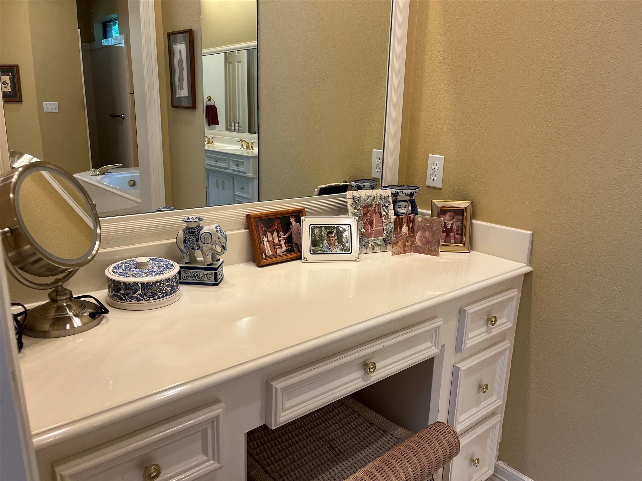 24602 West Kingscrest Circle Spring, TX 77389 - Photo 15 of 20 a bathroom with a sink and a mirror
