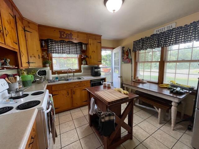 119 Robertson Ridge Road Axton, VA 24054 - Photo 9 of 25 a kitchen with a stove a sink and a refrigerator