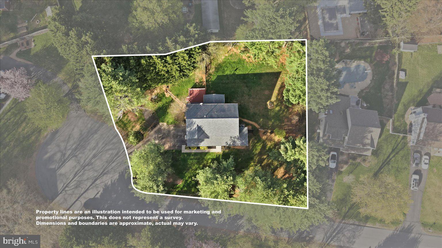 17550 Deavers Court Hamilton, VA 20158 - Photo 61 of 64 Aerial - approx property lines
