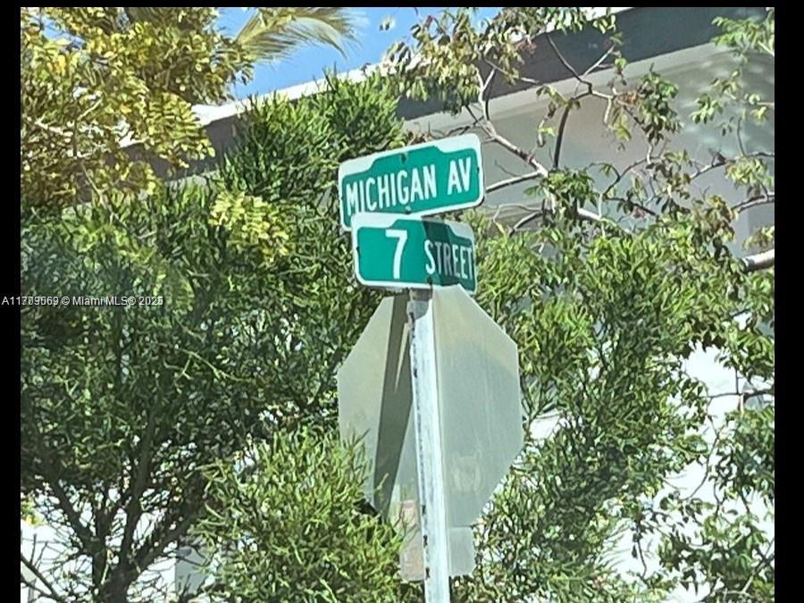 1000 7th Street Miami Beach, FL 33139 - Photo 29 of 41 a view of sign board with plants