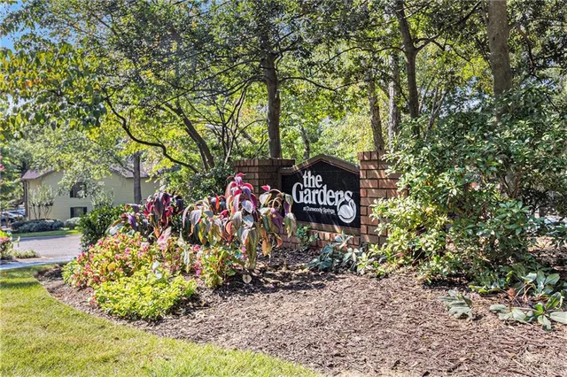 a view of a street with a tree