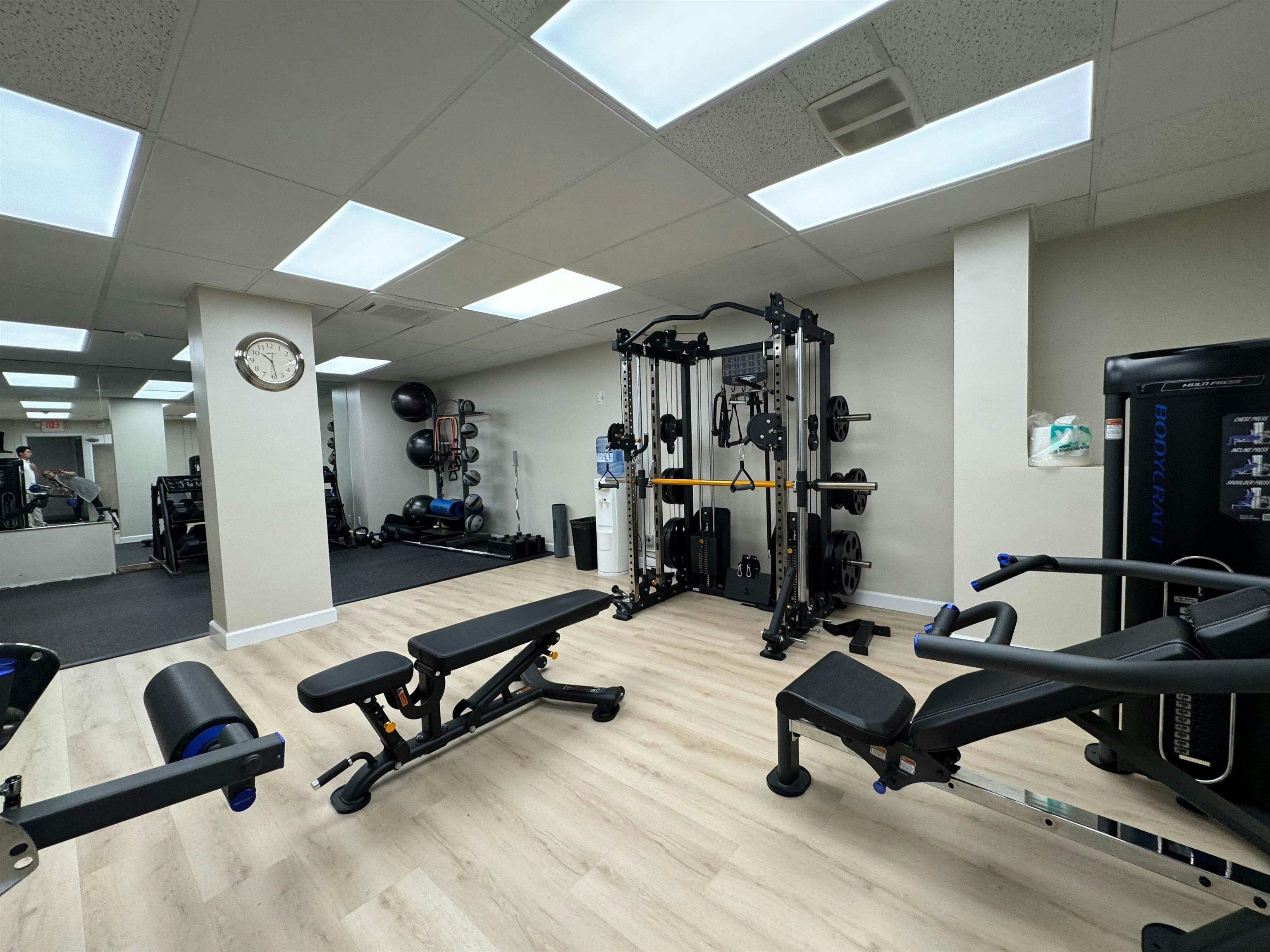 1203 River Road, Unit 9D Edgewater, NJ 07020 - Photo 24 of 28 a view of a room with gym equipment