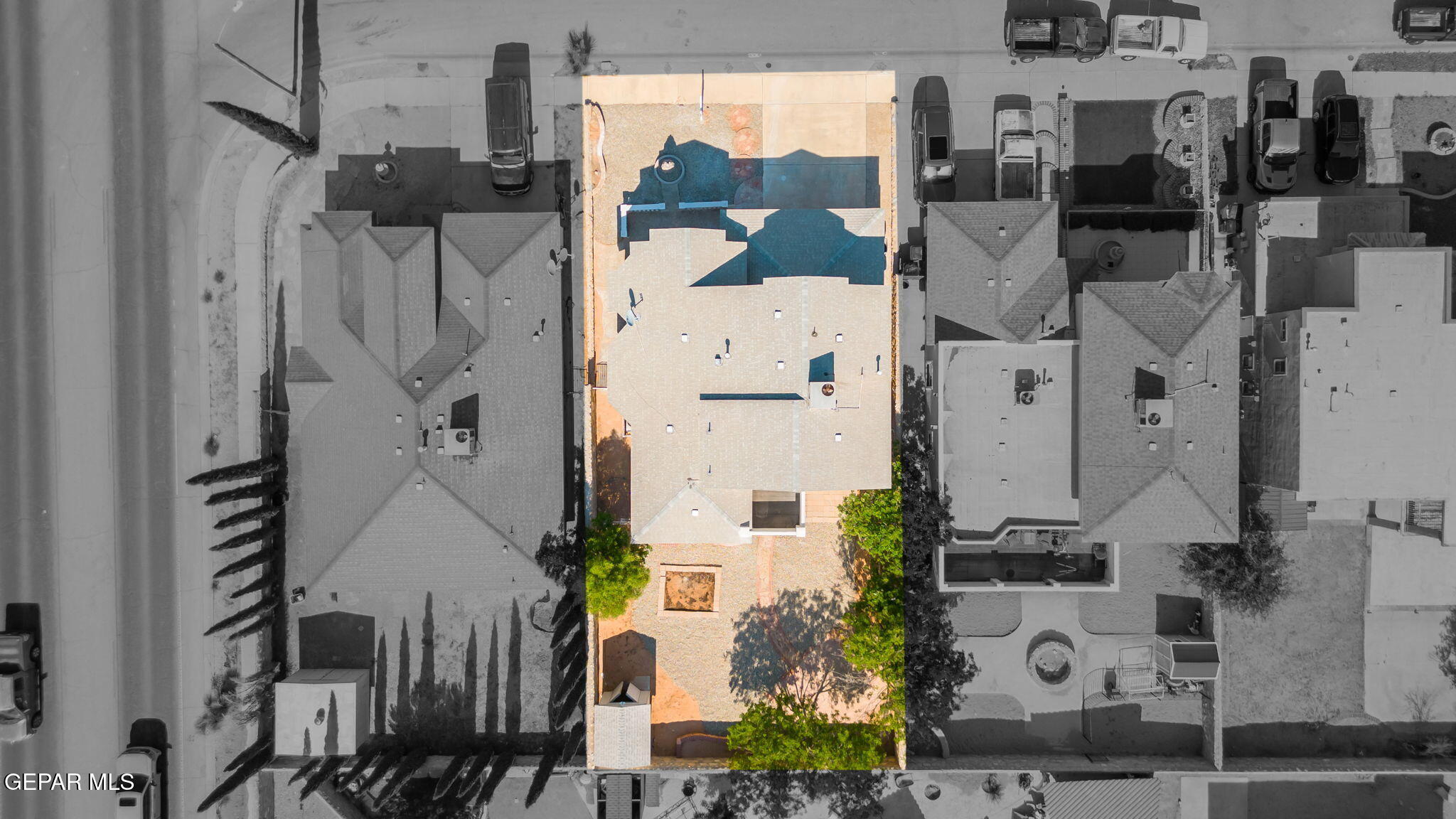 3657 Sammy Reece PIace El Paso, TX 79938 - Photo 49 of 56 an aerial view of residential houses with outdoor space and parking