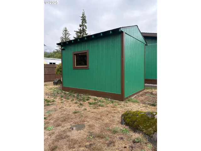a view of a room with a bench