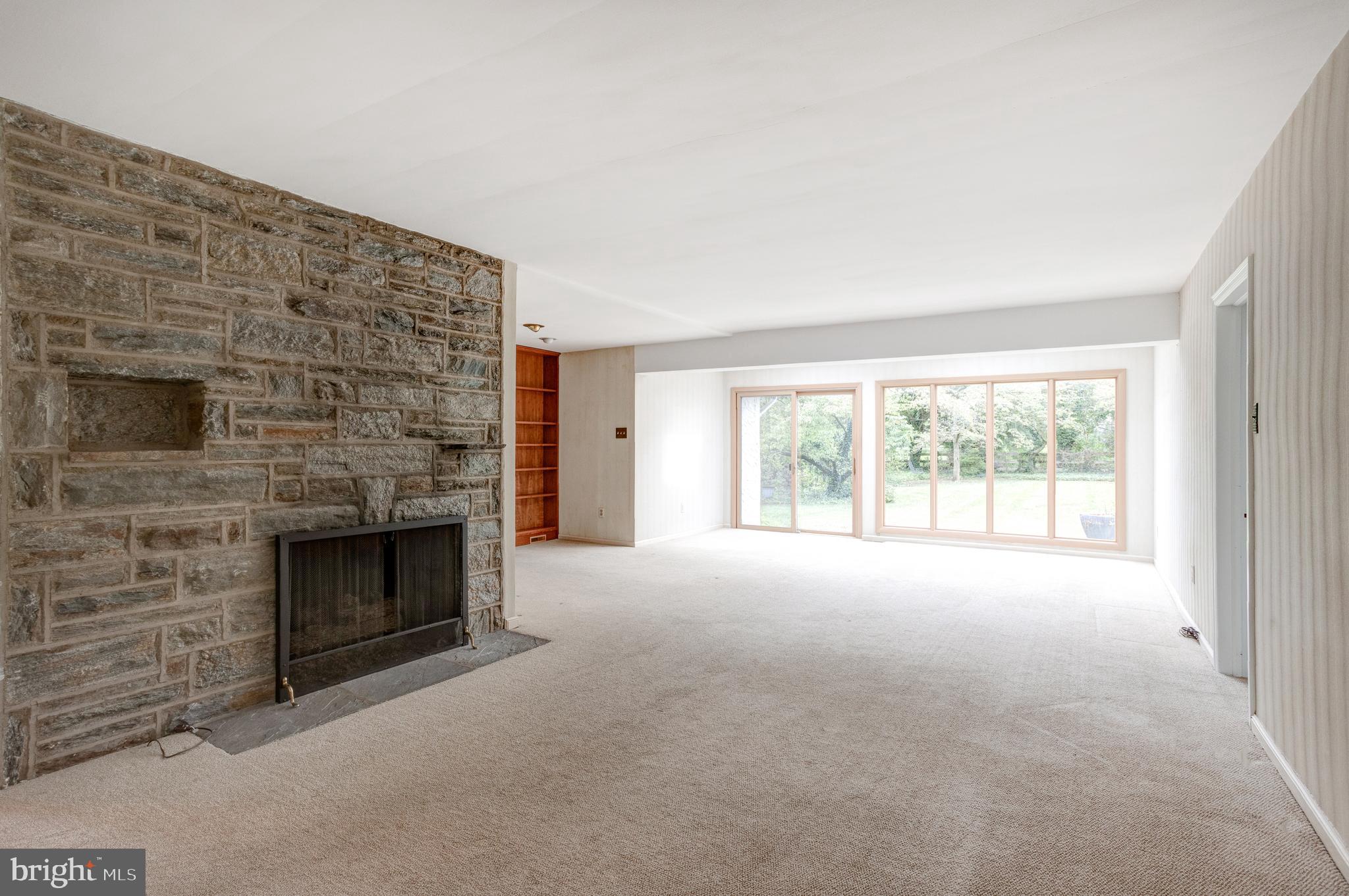 1307 Church Road Oreland, PA 19075 - Photo 7 of 28 Living room with view to rear yard