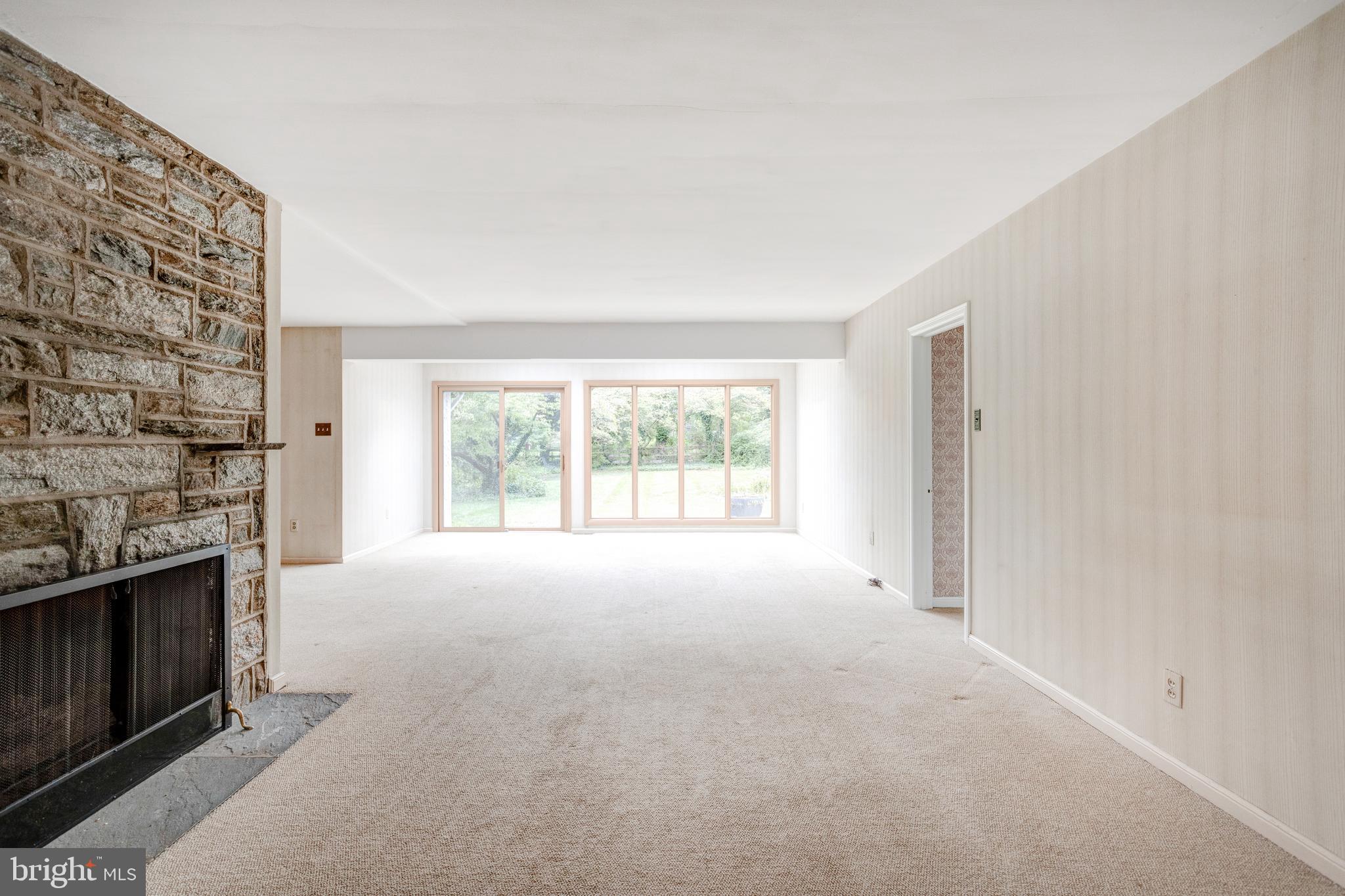 1307 Church Road Oreland, PA 19075 - Photo 8 of 28 Living room with view to rear yard