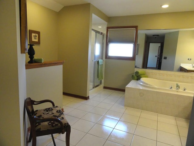 496 Lewis Road Geneva, IL 60134 - Photo 9 of 18 a bathroom with a bathtub sink and mirror