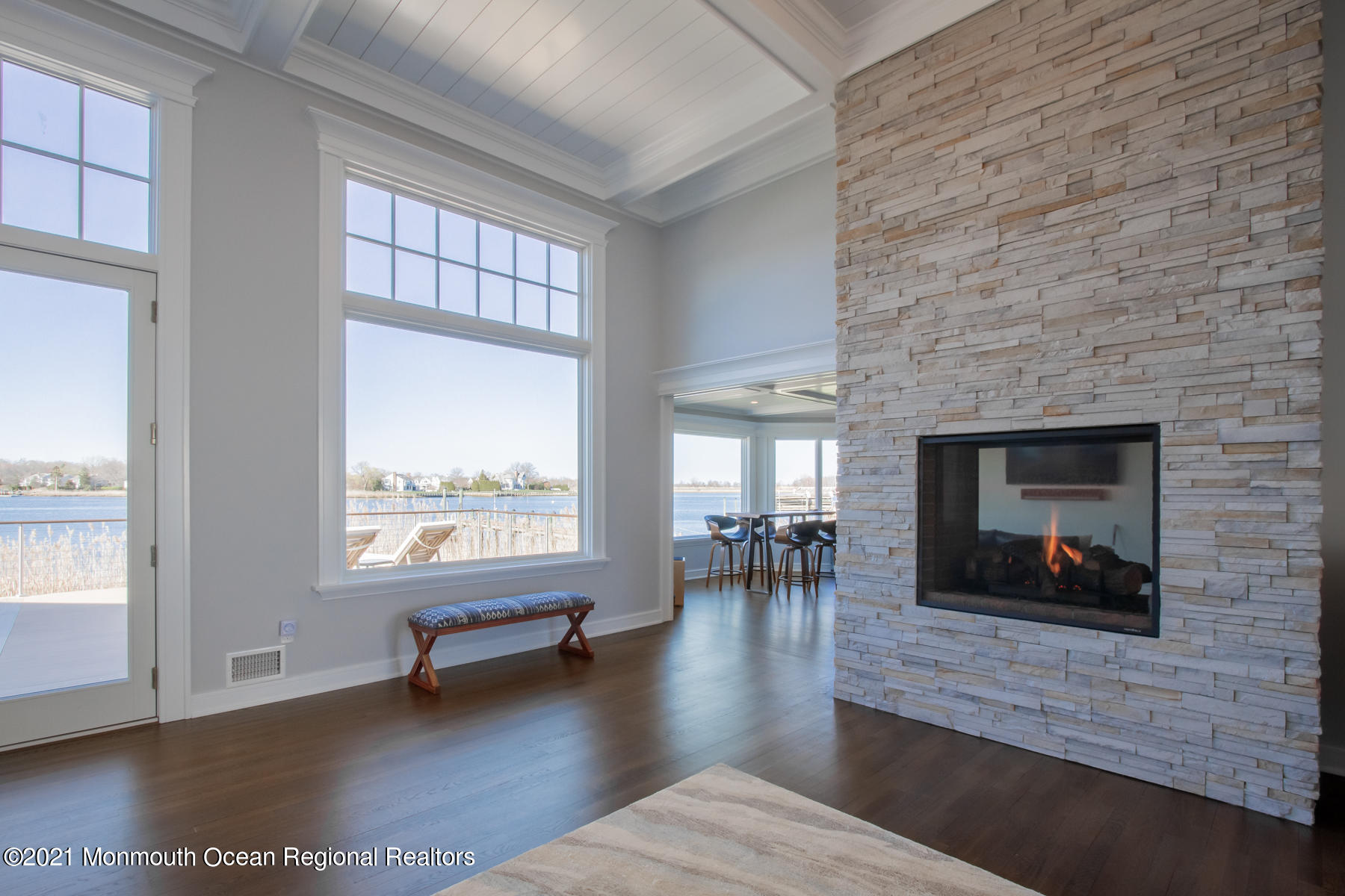 597 Little Silver Point Road Little Silver, NJ 07739 - Photo 8 of 37 Double Sided Gas Fireplace