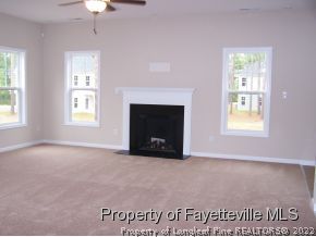 712 Sun Road Aberdeen, NC 28315 - Photo 6 of 6 an empty room with windows and fireplace