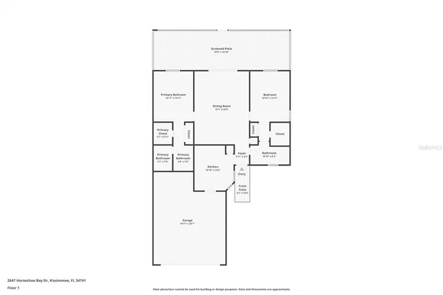 $2,150 | 2647 North Horseshoe Bay Drive, Kissimmee, FL 34741