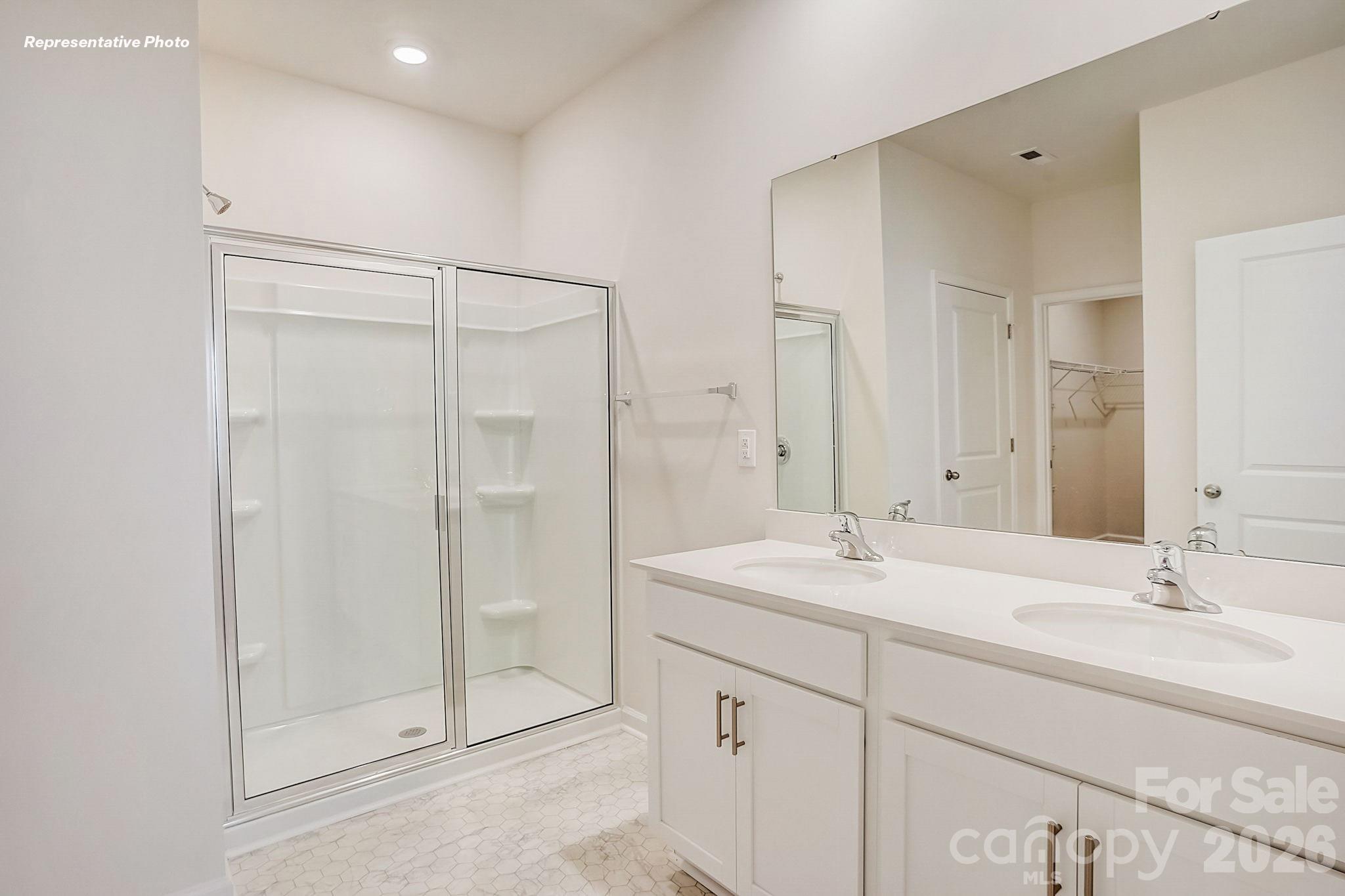 1028 Horizon Lane Chester, SC 29706 - Photo 22 of 24 a bathroom with double sink and a mirror