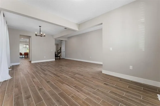 wooden floor in an empty room