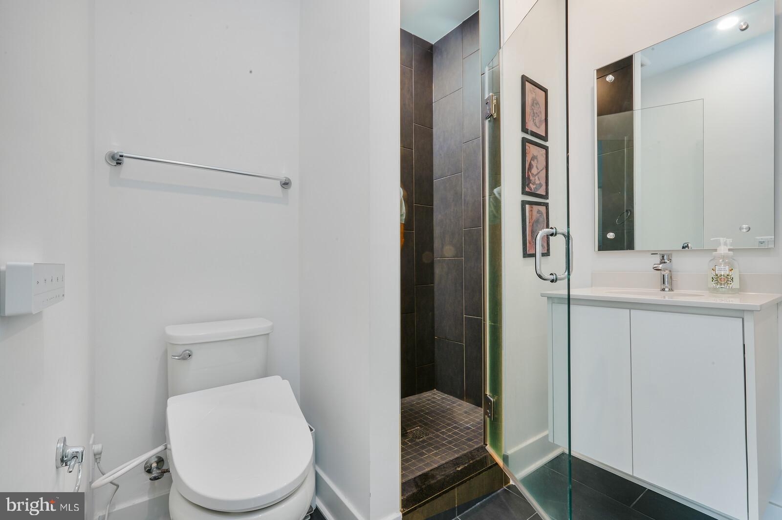 5345 Zenith Overlook Bethesda, MD 20816 - Photo 48 of 53 a bathroom with a toilet a sink and shower