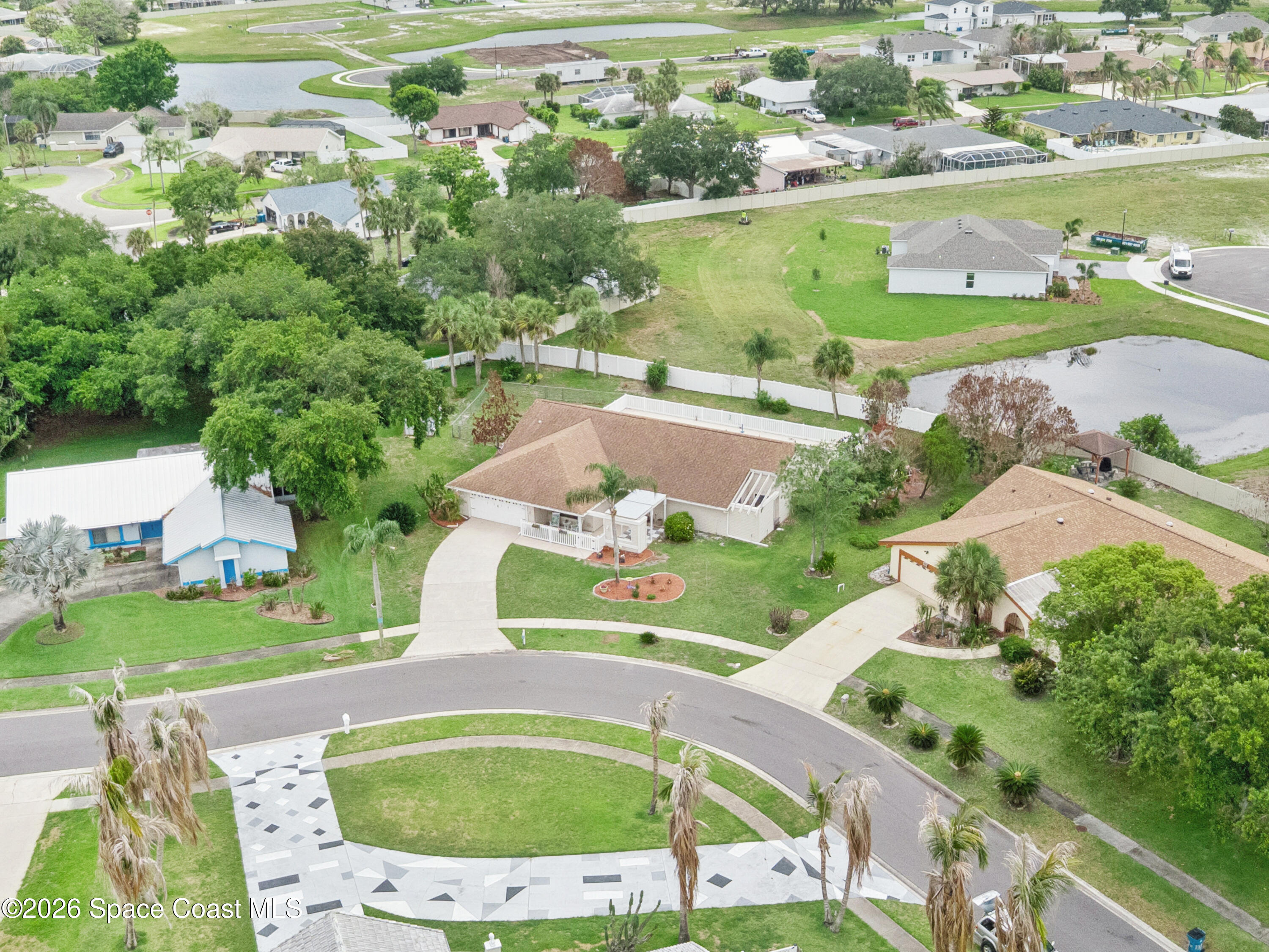 1334 Cherry Hills Road Northeast Palm Bay, FL 32905 - Photo 50 of 58 Aerial