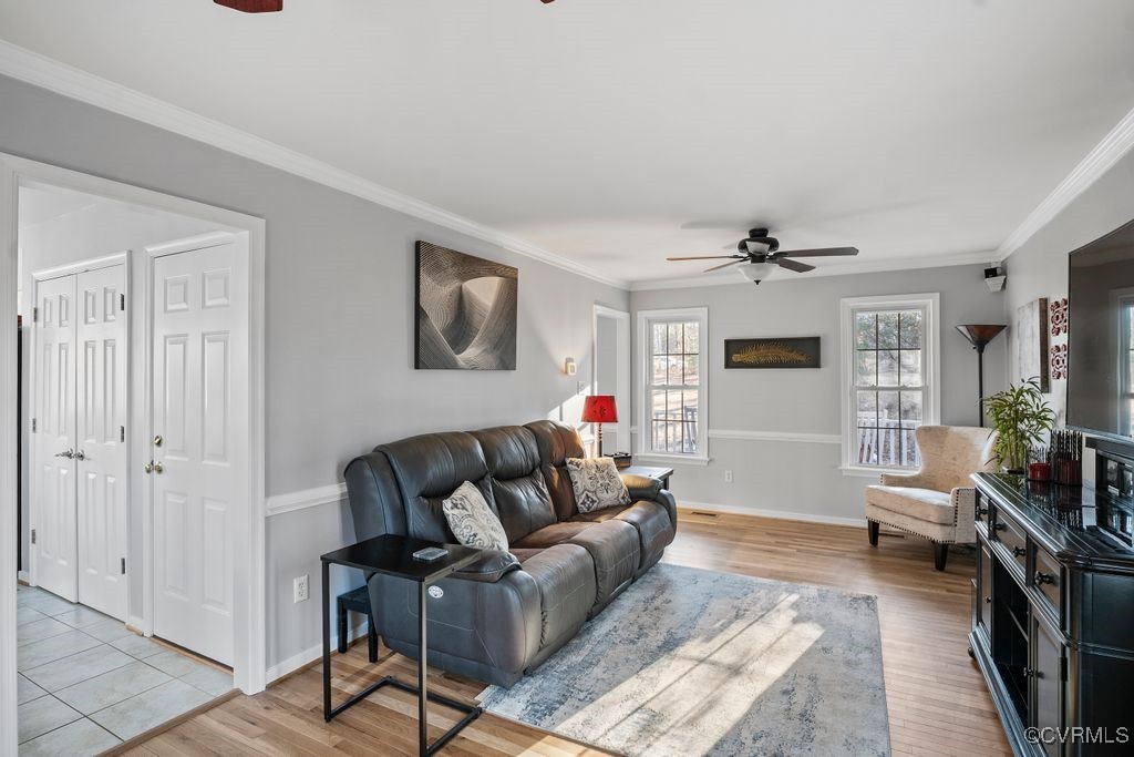 4360 Worsham Road Powhatan, VA 23139 - Photo 14 of 30 Living area featuring light wood finished floors,