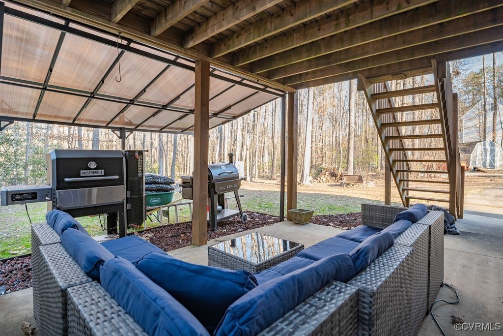4360 Worsham Road Powhatan, VA 23139 - Photo 23 of 30 View of patio / terrace featuring area for grillin