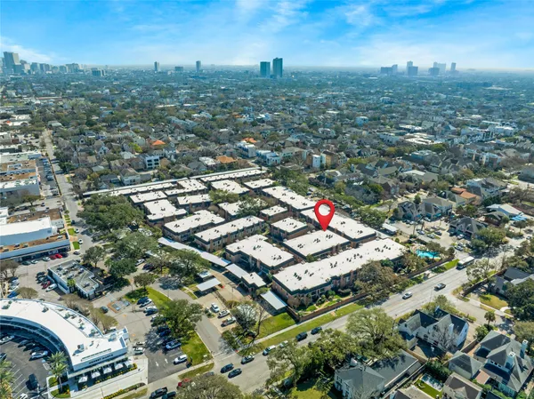 an aerial view of multiple house