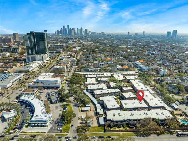 an aerial view of city
