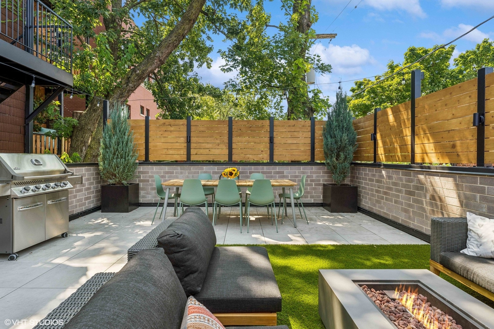 2034 North Mohawk Street, Unit 1 Chicago, IL 60614 - Photo 25 of 26 a view of swimming pool with outdoor seating and a patio