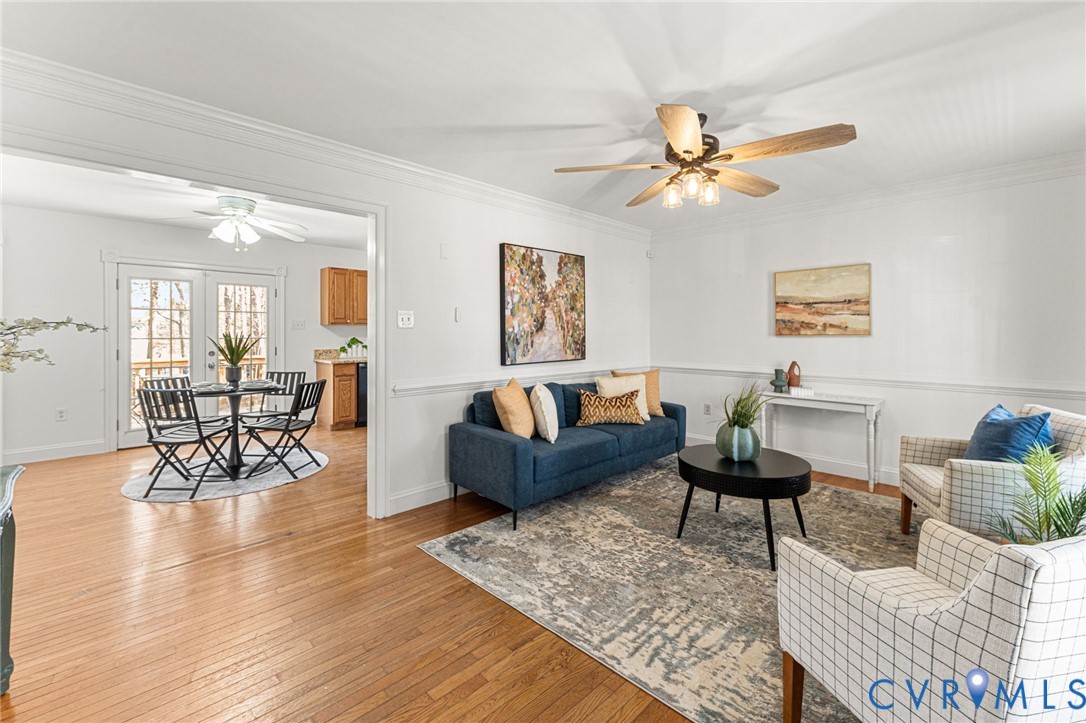 2010 Uleta Road Powhatan, VA 23139 - Photo 4 of 31 a living room with furniture and wooden floor