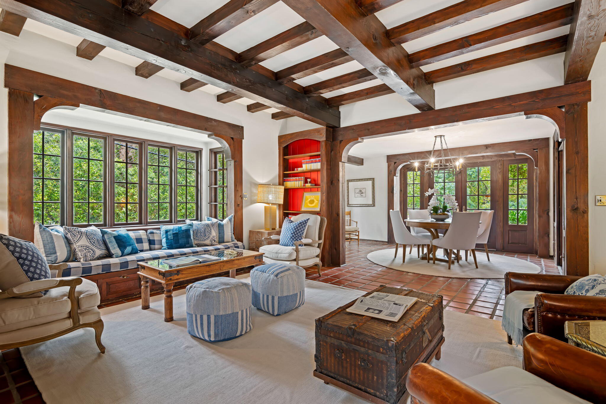 2040 Mission Ridge Road Santa Barbara, CA 93103 - Photo 13 of 38 a living room with furniture and floor to ceiling windows