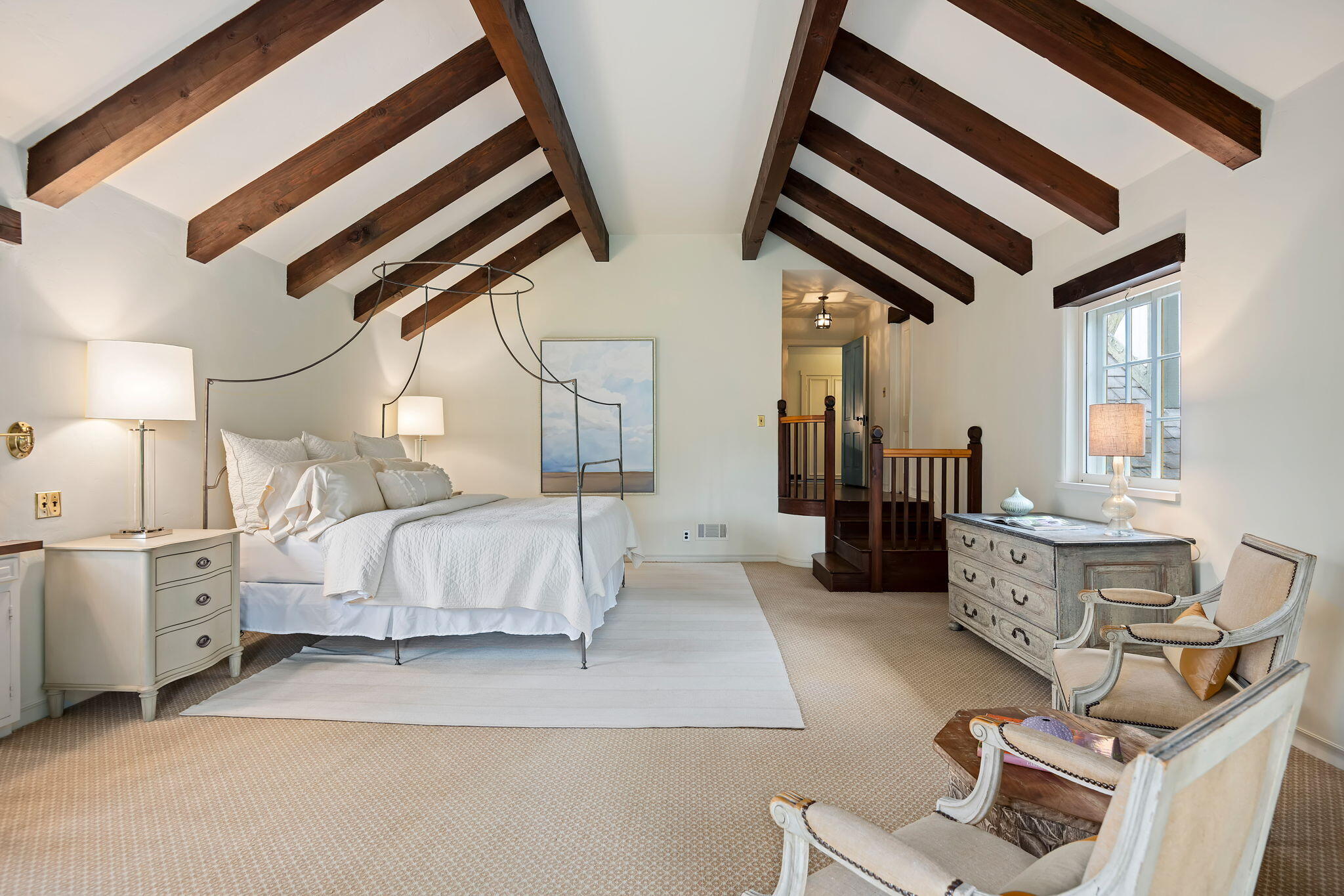 2040 Mission Ridge Road Santa Barbara, CA 93103 - Photo 27 of 38 a spacious bedroom with a bed and walk in closet