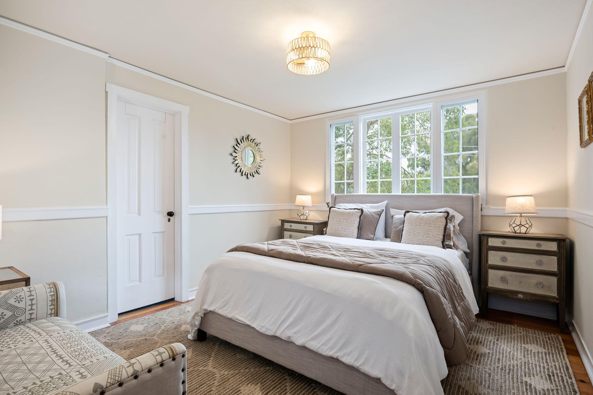 2040 Mission Ridge Road Santa Barbara, CA 93103 - Photo 31 of 38 a bedroom with a bed and a window