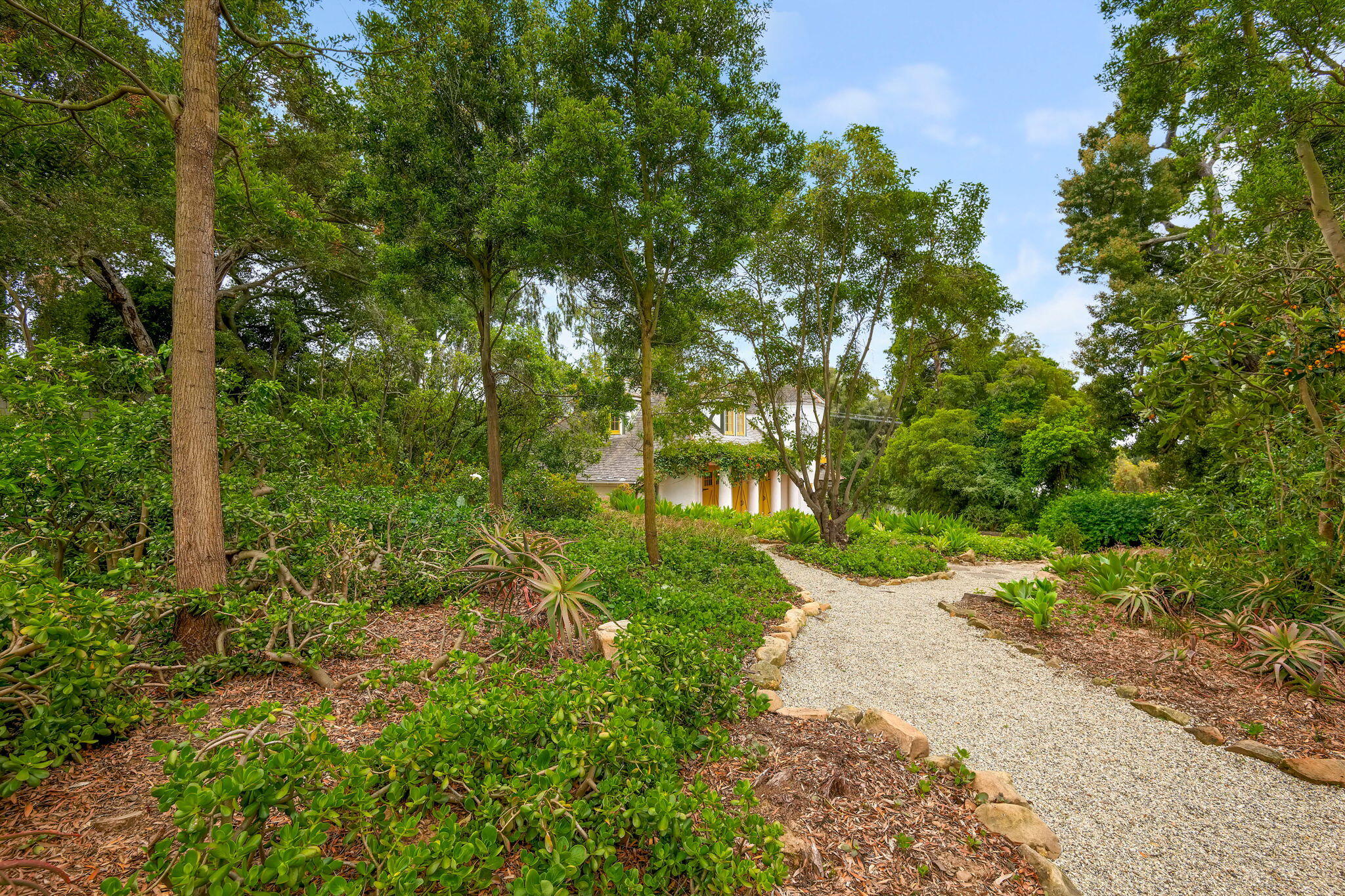 2040 Mission Ridge Road Santa Barbara, CA 93103 - Photo 36 of 38 a view of a pathway both side of yard