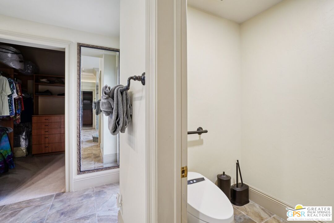 20 Clancy Lane Estates Rancho Mirage, CA 92270 - Photo 52 of 75 a bathroom with a toilet and a shower