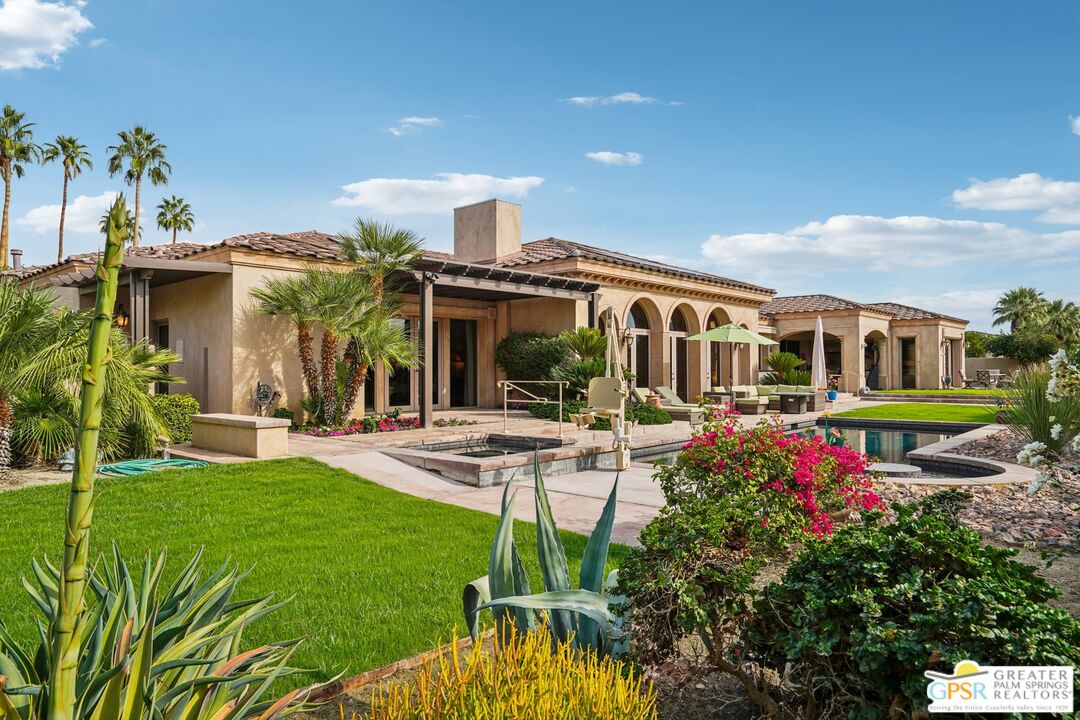 20 Clancy Lane Estates Rancho Mirage, CA 92270 - Photo 60 of 75 a view of a house with sitting area and garden