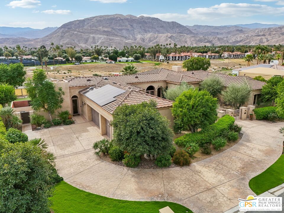 20 Clancy Lane Estates Rancho Mirage, CA 92270 - Photo 69 of 75 an aerial view of residential houses and outdoor space