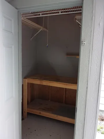 a view of a hallway to other door