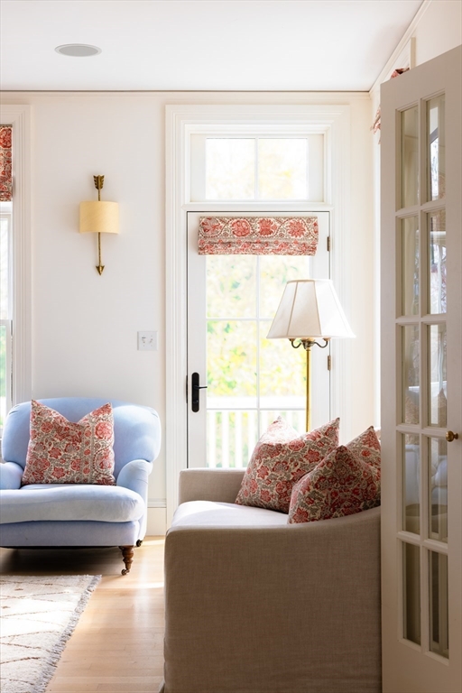371 Walnut Street Brookline, MA 02445 - Photo 11 of 40 a living room with a couch and a table