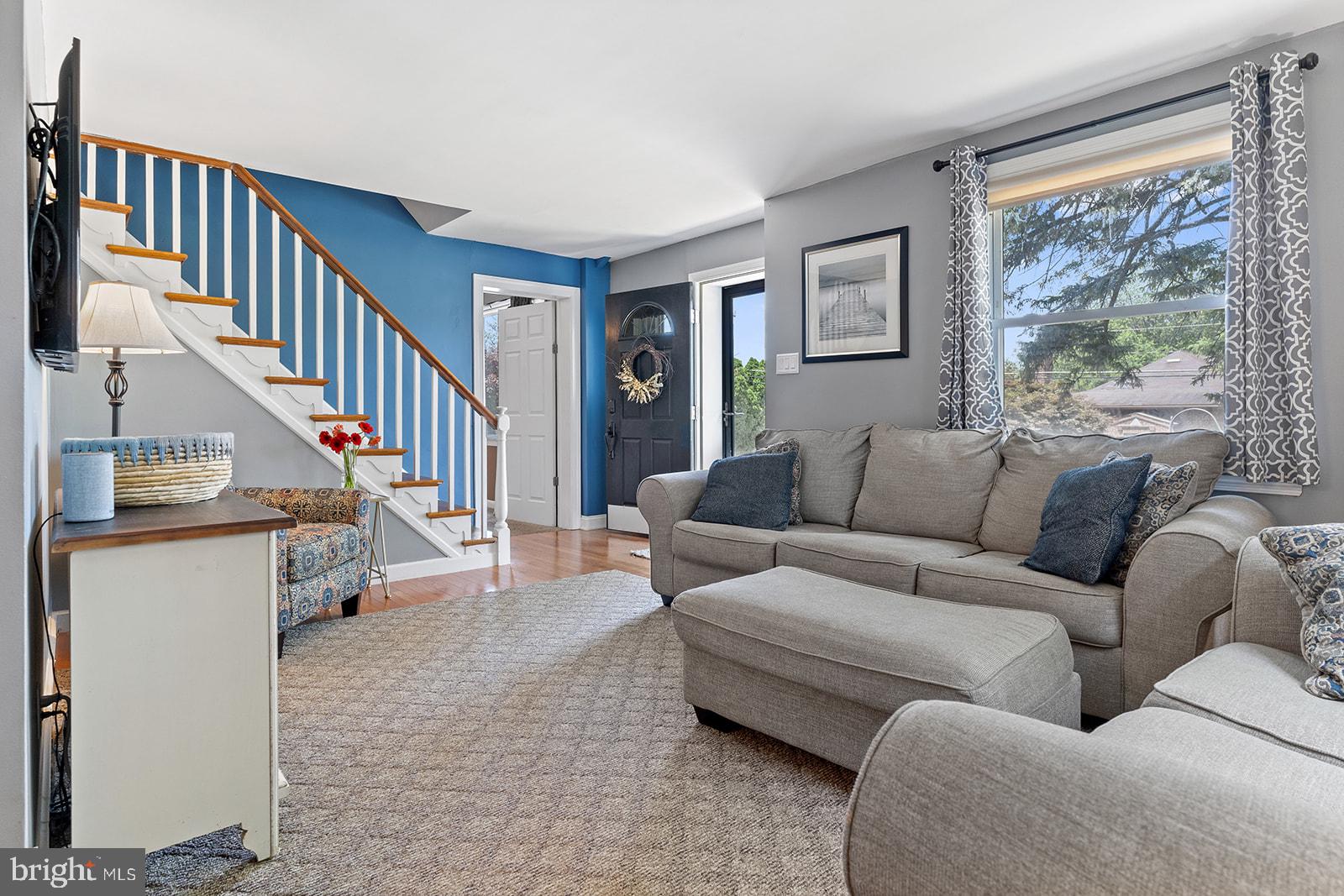 1413 Steel Road Havertown, PA 19083 - Photo 3 of 40 Sun soaked living room with hardwood floors!