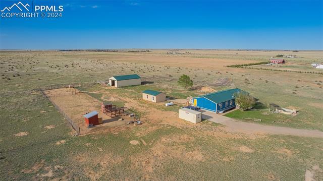 19290 Loop Road Colorado Springs, CO 80928 - Photo 34 of 39 Aerial view featuring a rural view